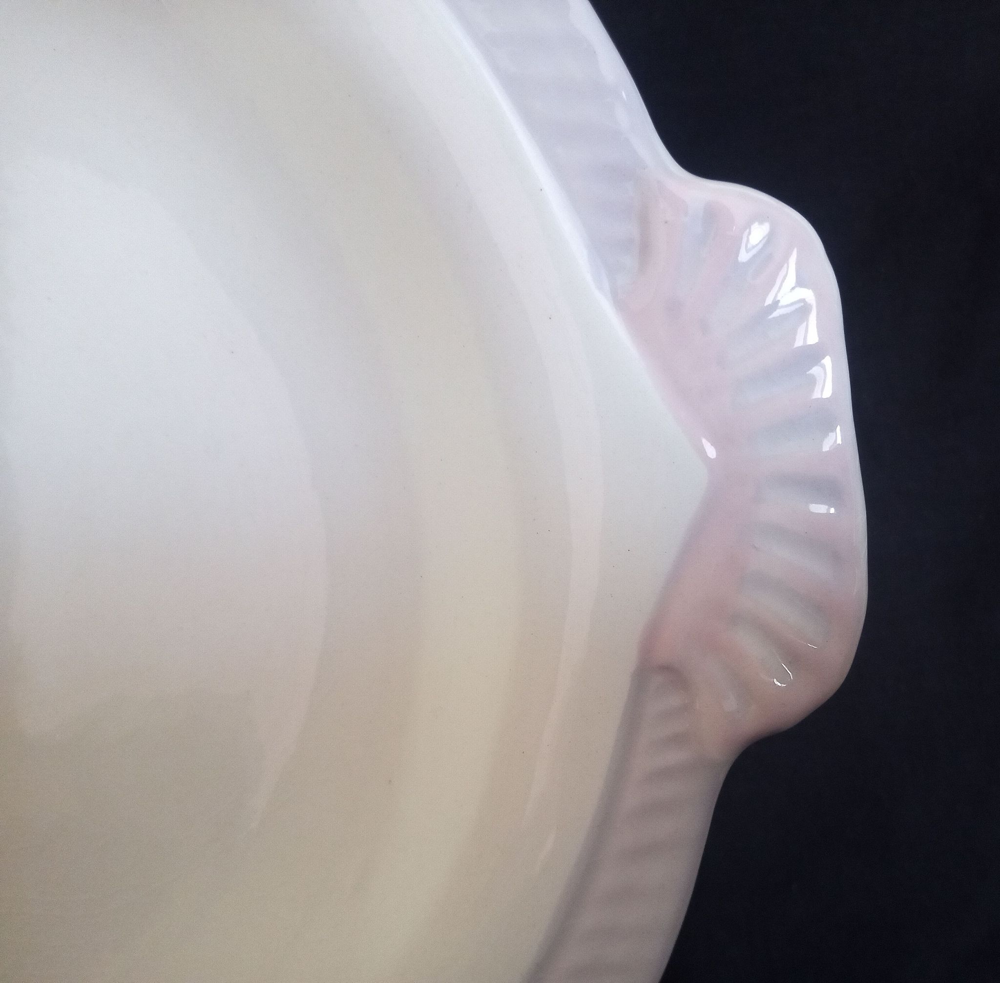 Antique Longwy ceramic fish service for 12 people, Copenhagen pattern, 1890-1939