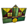 Vitrail artisanale polychrome vers 1970