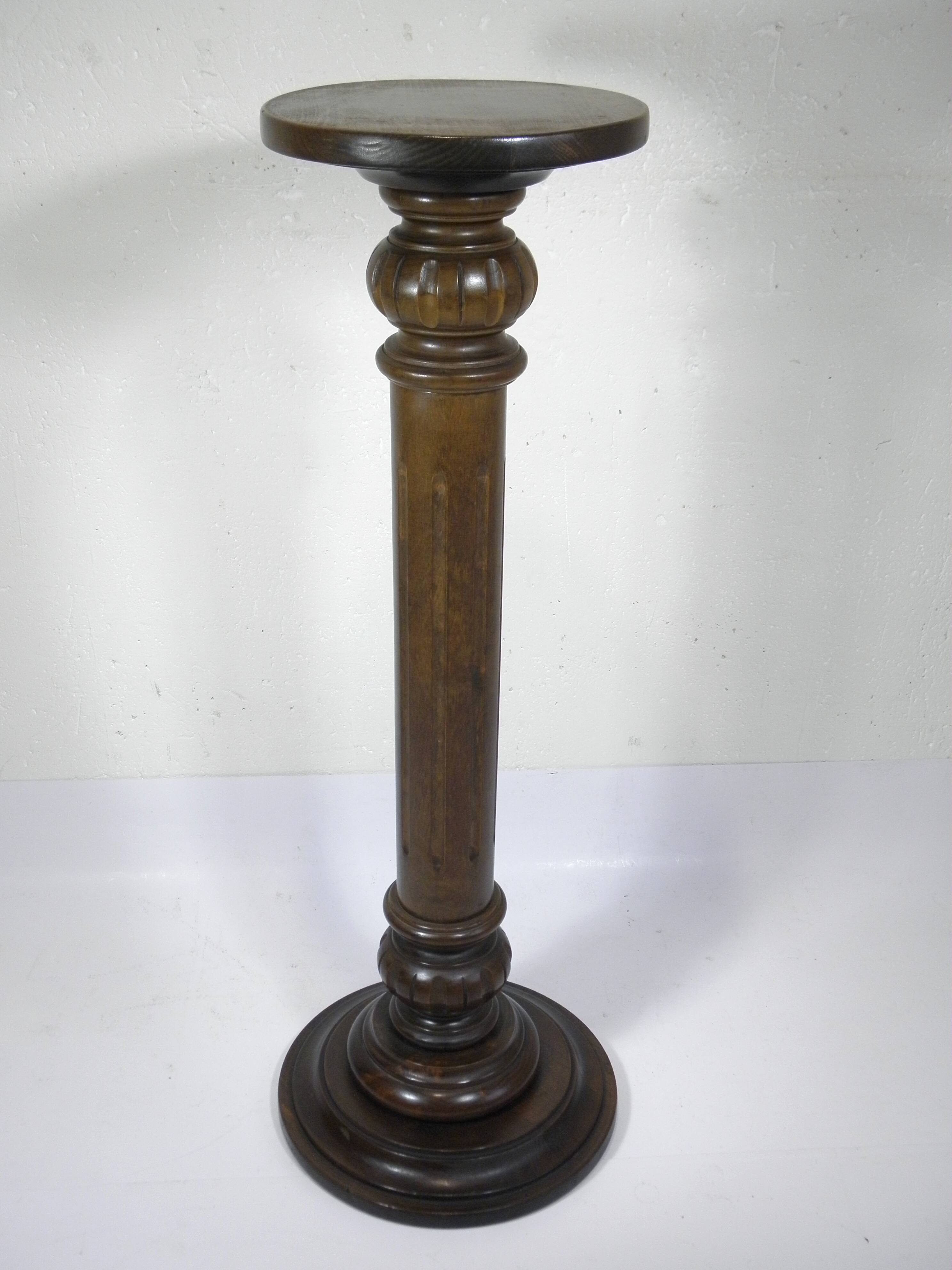 Wooden column pedestal 85 cm