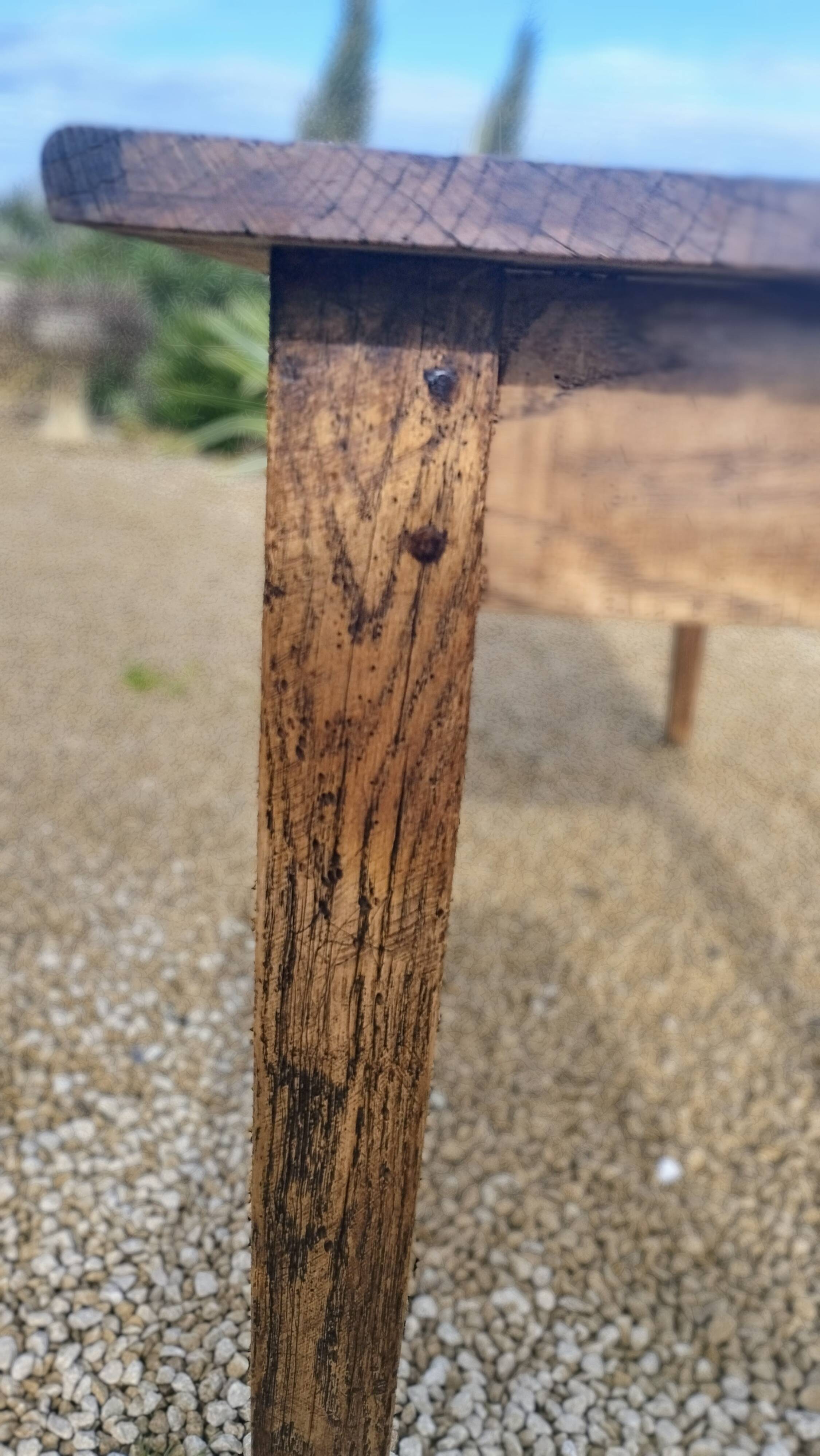 Farm table in sold oak