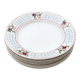 Ensemble de 7 assiettes plates christiane sarreguemines et digoin