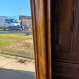 Napoleon III mirror in wood and gilded stucco