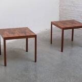 Pair of side tables in rosewood by Wilhelm Renz, 1960s