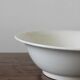 Salad bowl in white earthenware iron earth Digoin Sarreguemines