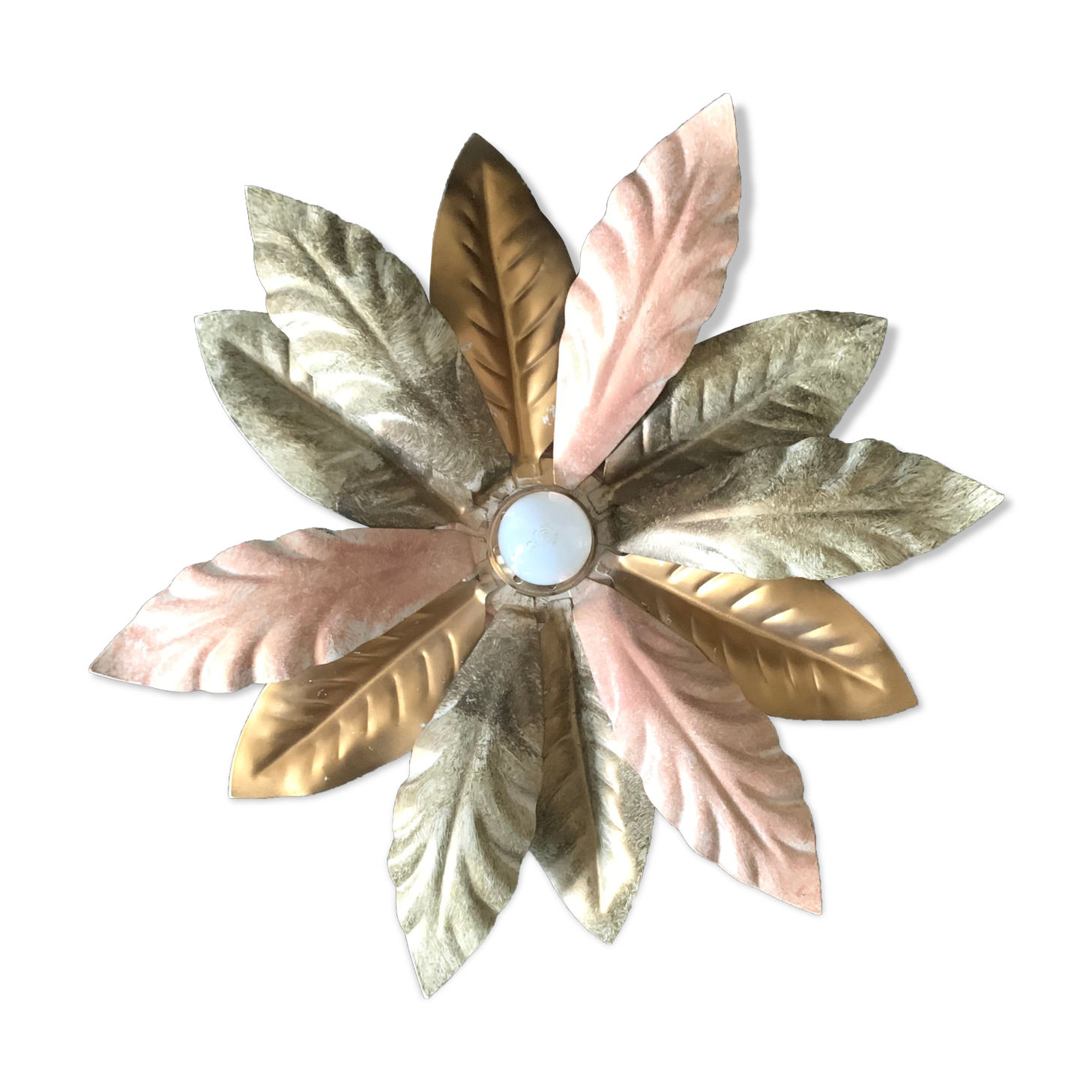 Golden flower applique