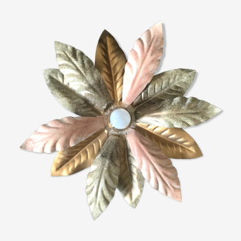 Applique fleur dorée