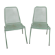 2 vintage metal garden chairs