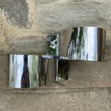 1970 chrome design wall lamp