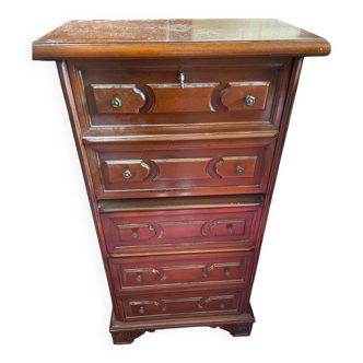 Small wooden secretary with flap
