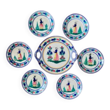 Henriot Quimper dessert service