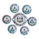 Henriot Quimper dessert service