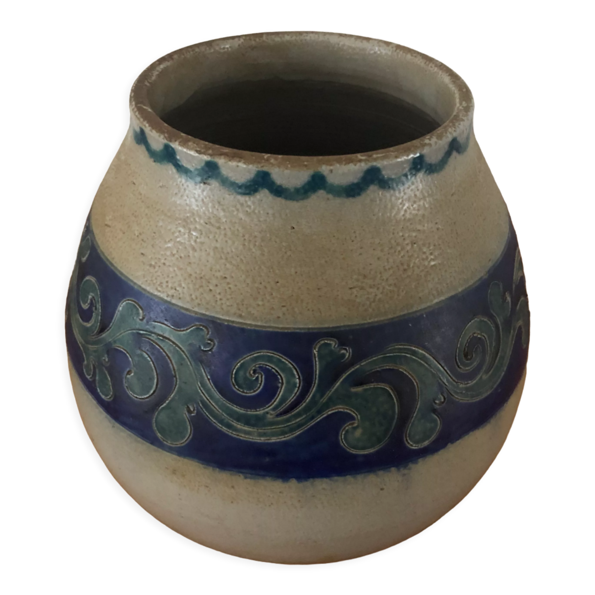 Pot vase en grès d’Alsace Wingerter Betschdorf