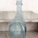 Two bubble glass carafes