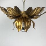 Paire de plafonniers florentins en laiton de style Hollywood Regency par Hans Kogl, années 1960