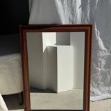 Rectangular mirror with wooden frame 88x62
