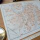 Printed in 1909, map of Verona (Verona), Veneto, Italy.