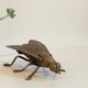 Vintage fly ashtray in patinated metal