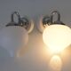 Set of 2 Vintage Wall Lamps: Mid Century Modern Sconces, Yugoslavia 1970's