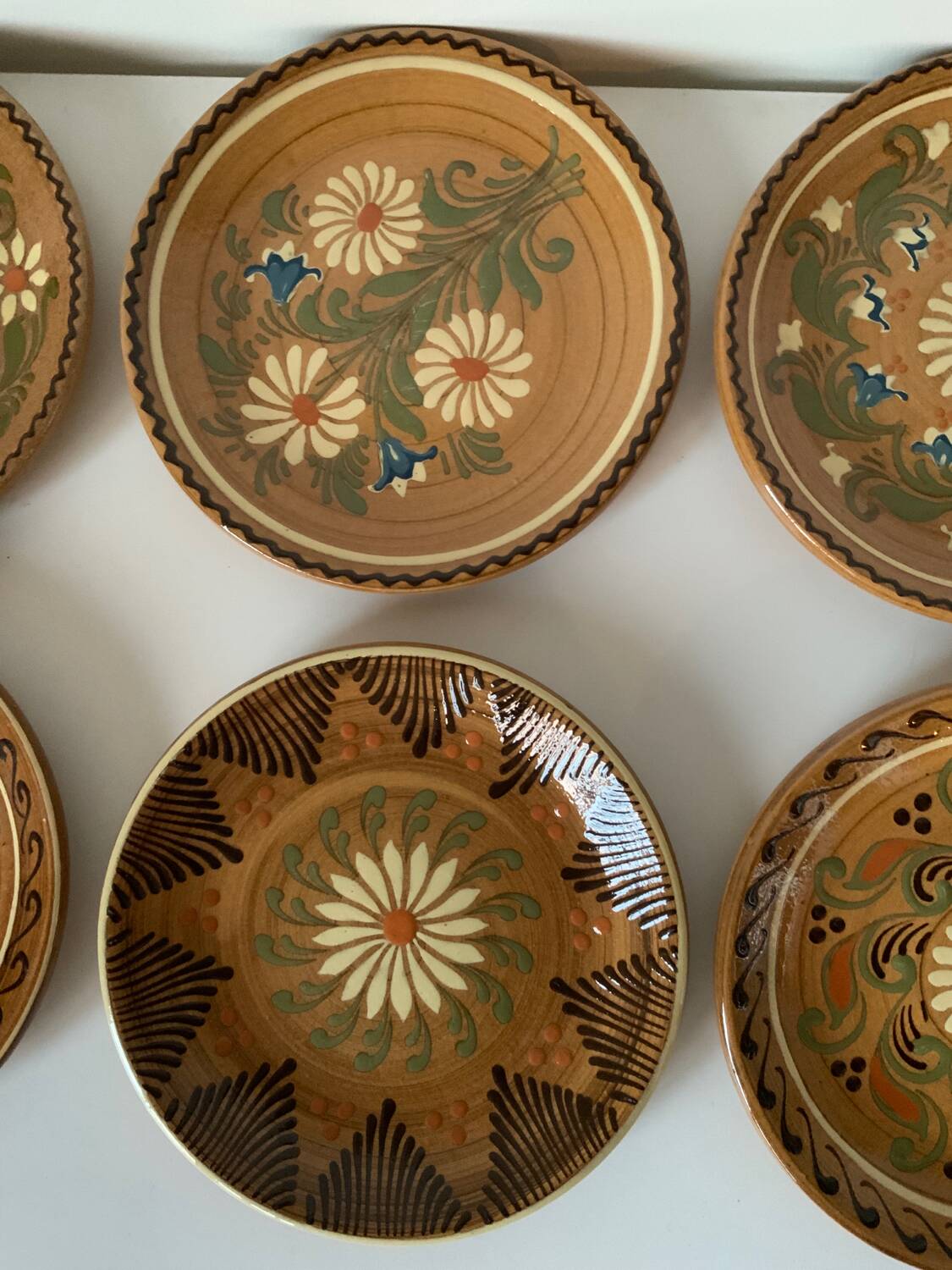 Vintage artisanal plates