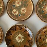 Vintage artisanal plates