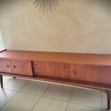 Scandinavian design sideboard in vintage teak