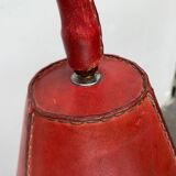 Mid-century leather floor lamp by Jacques Adnet for Valenti, Spain, 1960s.