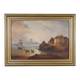 "Tableau 'Light on the Port', French school of the 19th century"