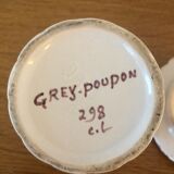 Old earthenware mustard maker grey poupon dijon