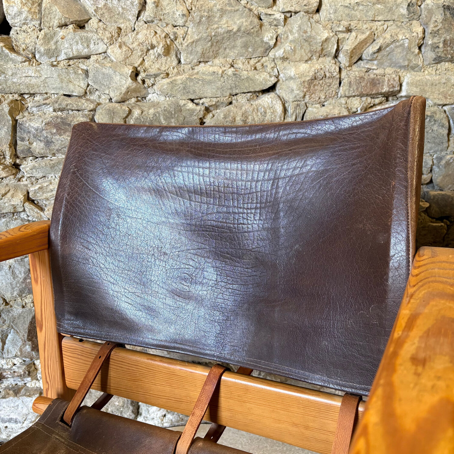 2 leather chairs Diana by Karin Mobring for IKEA, 1970