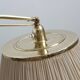 Leather-covered floor lamp by FJB Corsini for Metalarte 1950s