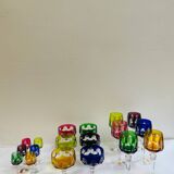 Set of 16 lead crystal glasses from the Nachtmann company from the 1960s, Antika series
