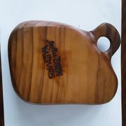 Olivier wood pocket bowl signed Jean Paul Bain Vallauris