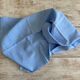 Set of 8 damask napkins dyed in dreamy blue monogrammed MC - cotton - 72x60cm