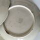 4 barbotine plates with pansies H. Boulenger Choisy-le-Roi