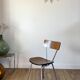 Chaise en formica marron années 70