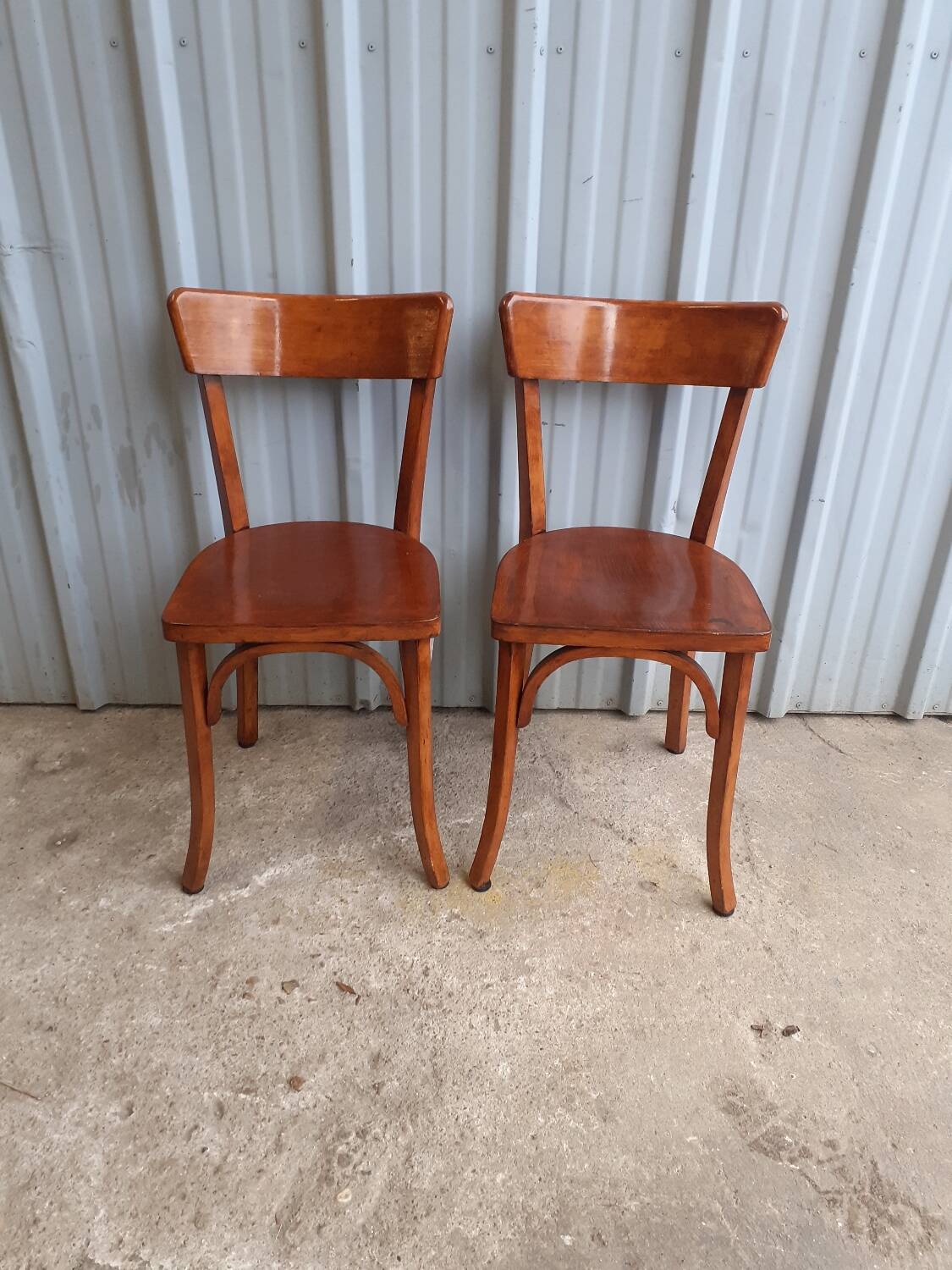 Pair of bistro chairs