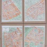 Plan de Paris - 27 frames or under glasses - Vintage - 50s - décor