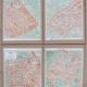 Plan de Paris - 27 frames or under glasses - Vintage - 50s - décor