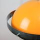 Space Age Italian Orange and Chrome Metal Pendant Lamp, 1970s
