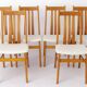 Ensemble de 6 chaises de salle à manger Farstrup en teck, chaises danoises des années 1960.