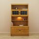 Henning Kjærnulf Oak Bookcase with Glass Doors, Danish 1960s