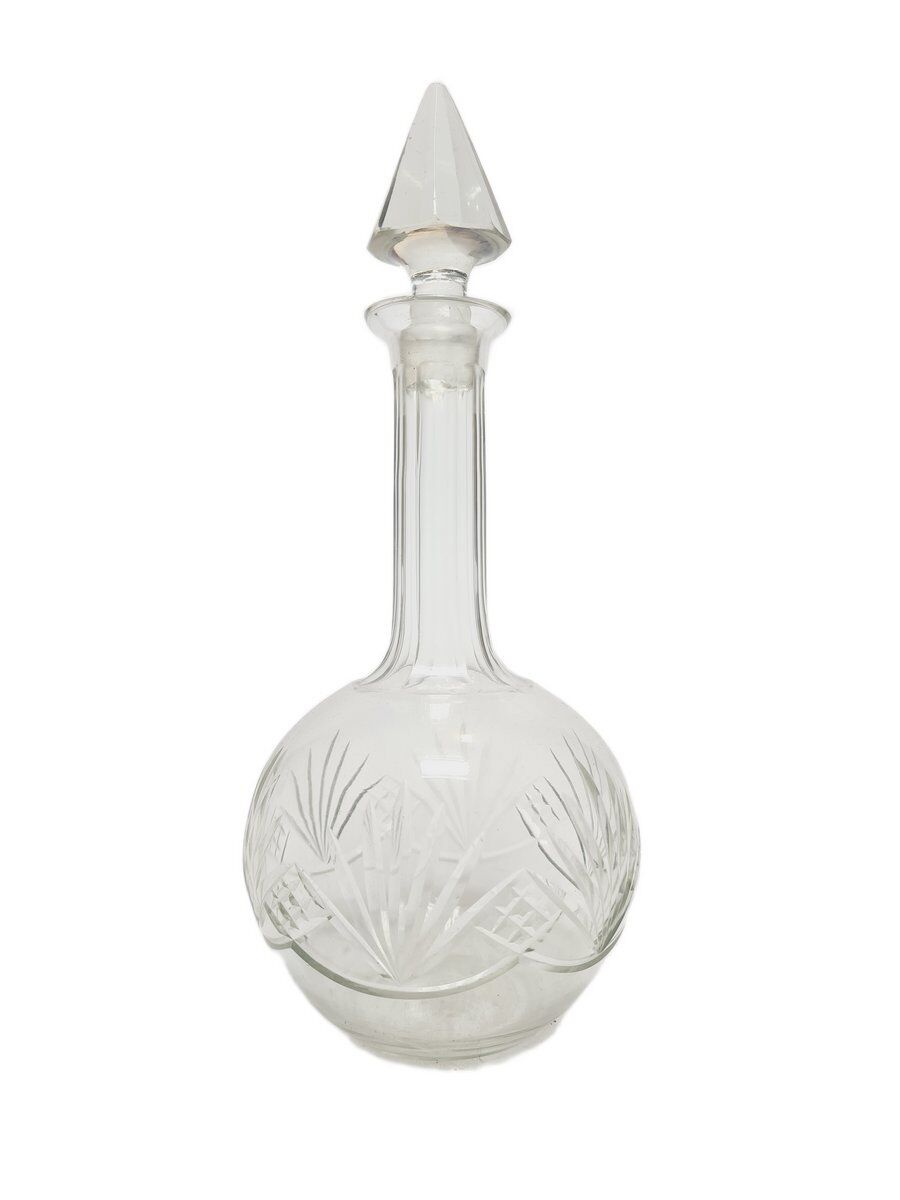 Art Deco crystal carafe, Germany, 1900s