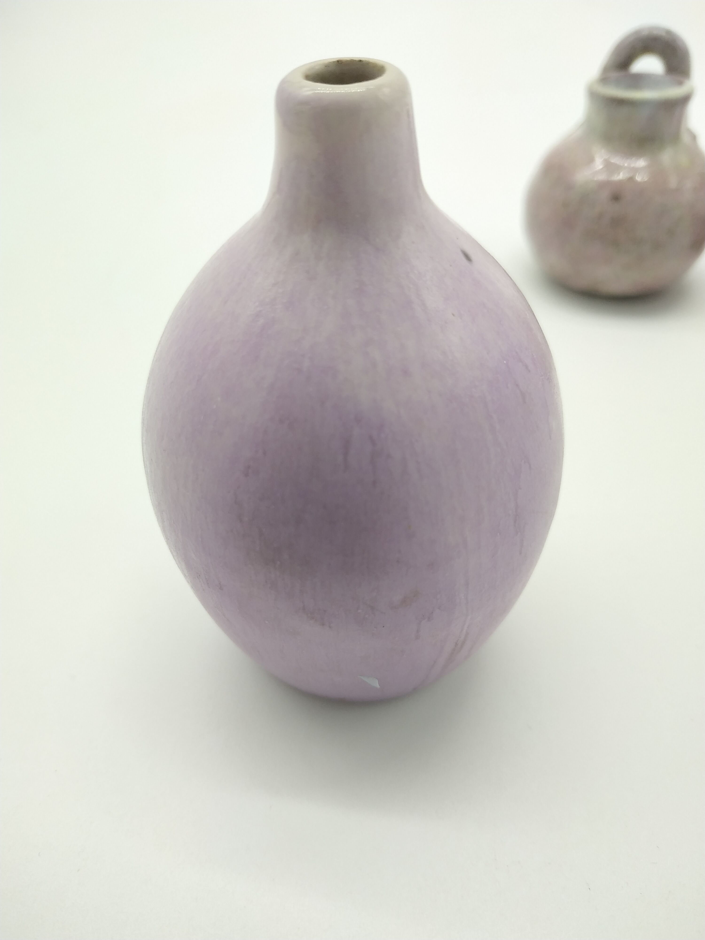 Set of 3 Scandinavian miniature ceramic vases