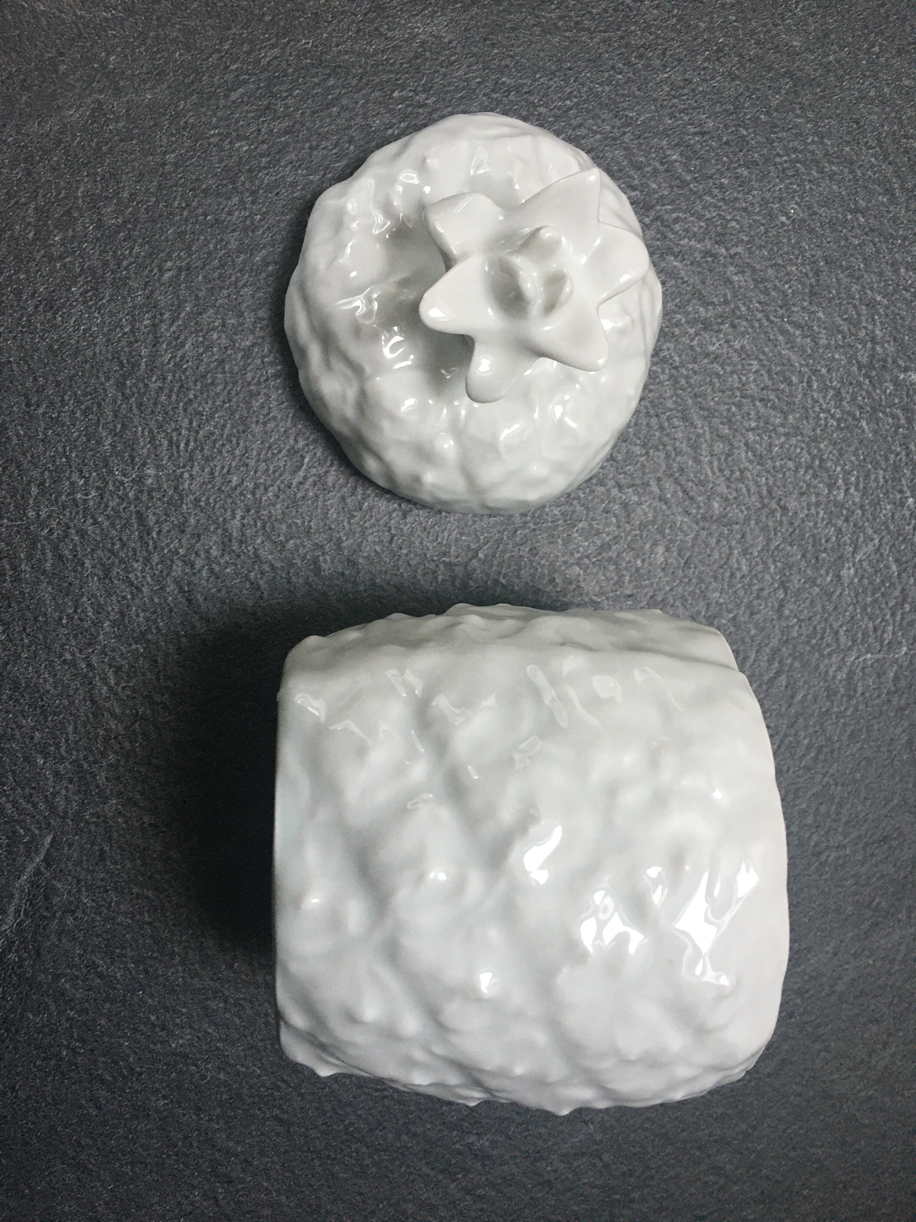 Porcelain pineapple candy box