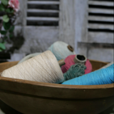 Wooden round hollow dish