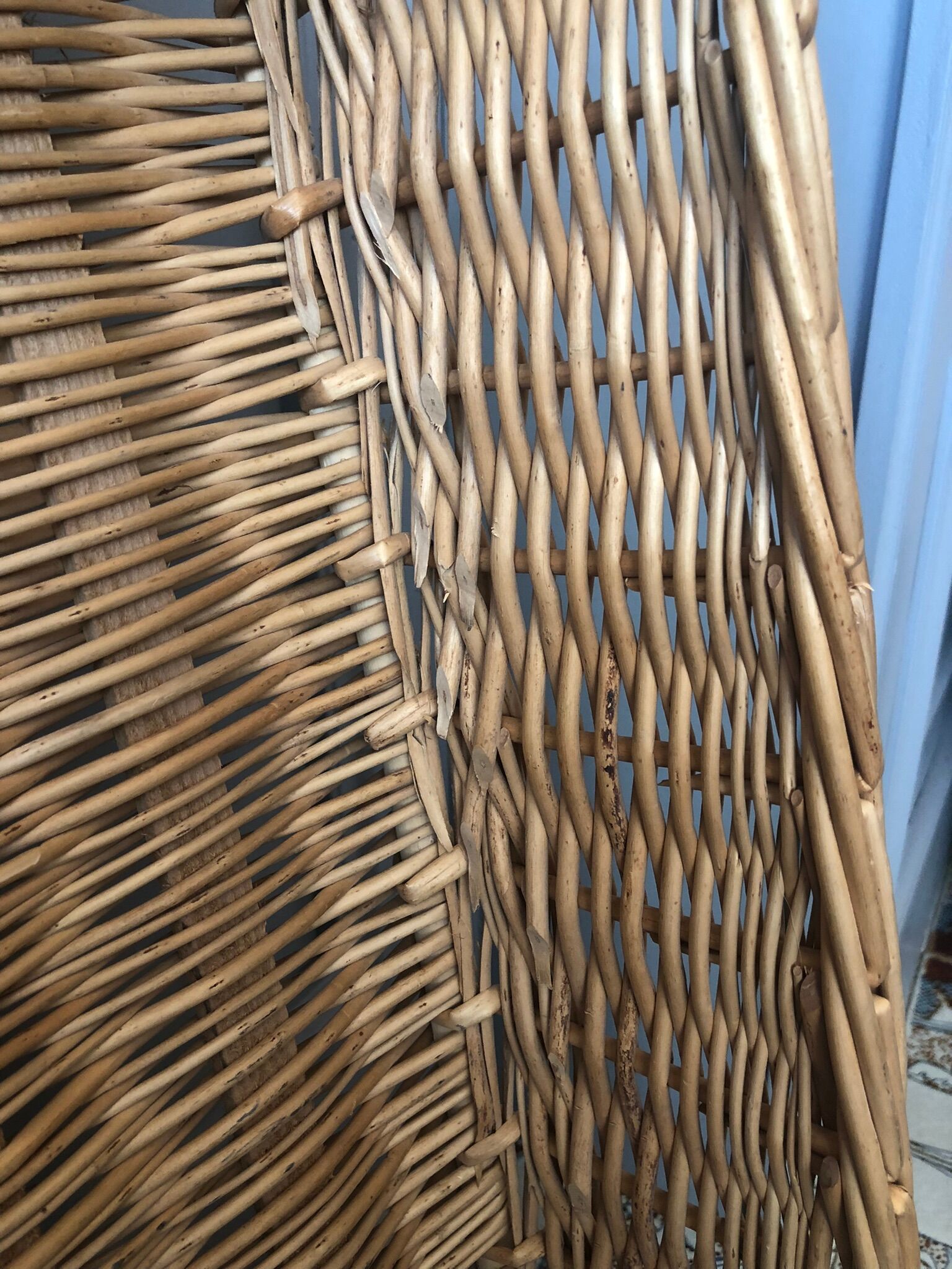 Wicker basket of bakery or cinema opener