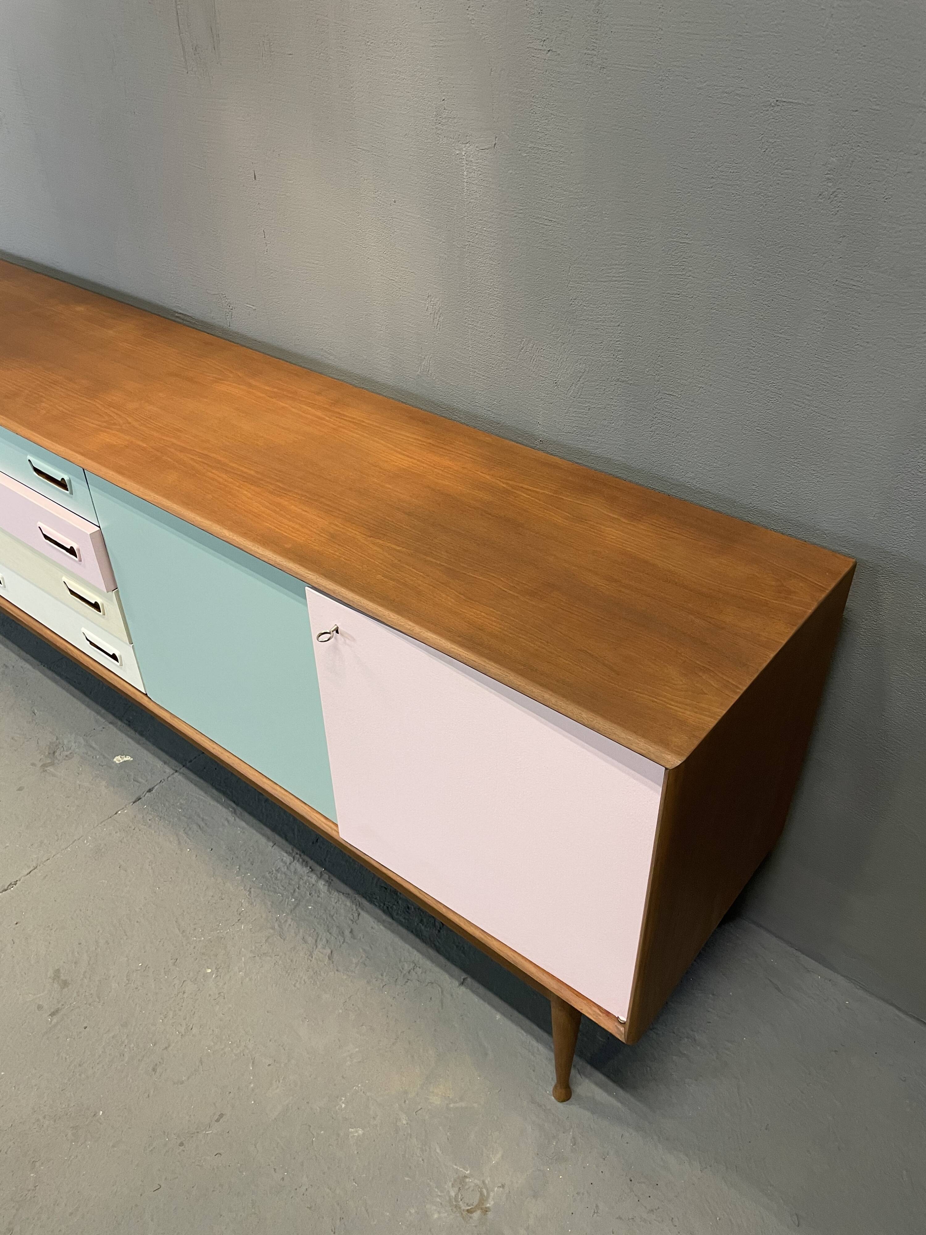 Scandinavian teak enfilade "Ice Cream"