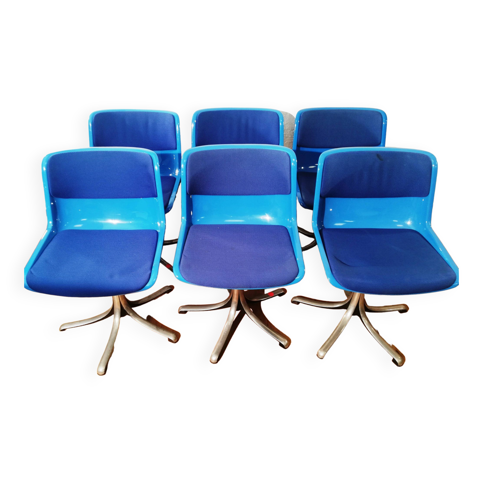 Set of 6 Modus chairs, Osvaldo Borsani