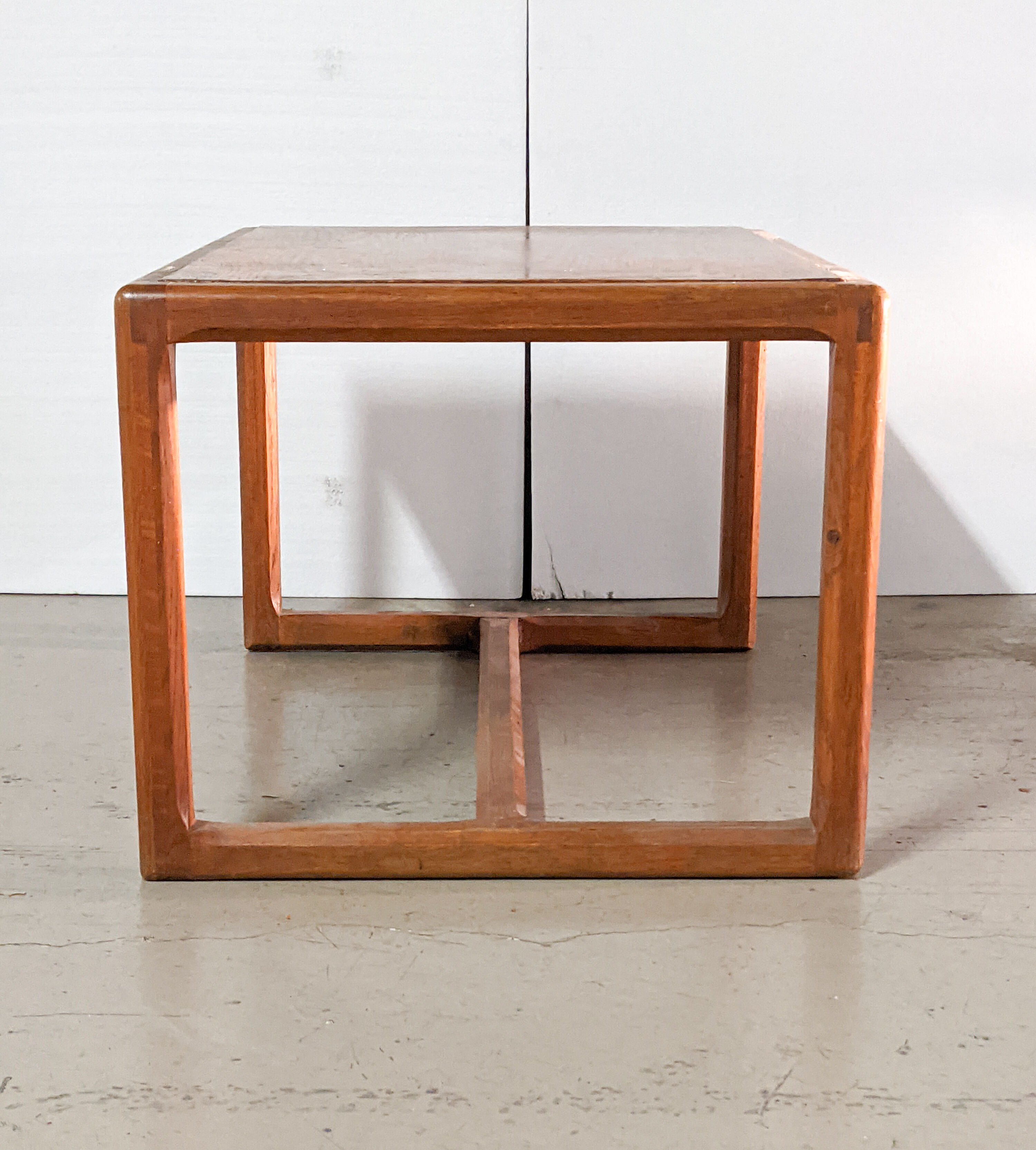 Vintage rectangular rosewood coffee table, Scandinavian design