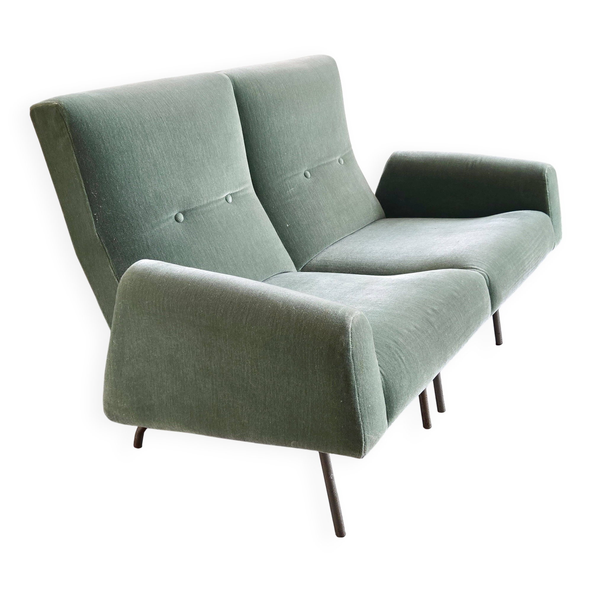 Vintage 2-seater sofa by Louis Paolozzi for Zol, 1950